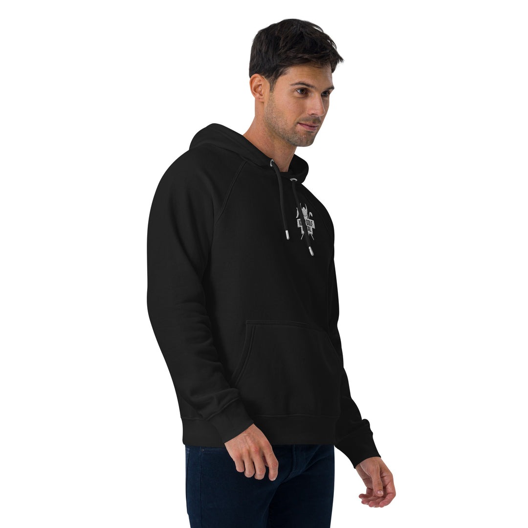 KGM Embroidered Front Logo Raglan Hoodie with Print Logo On Back